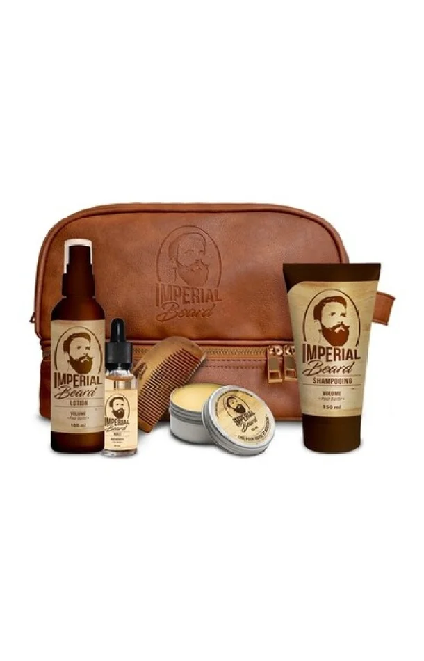 Trousse “Volume de la barbe” – 4 soins & un peigne