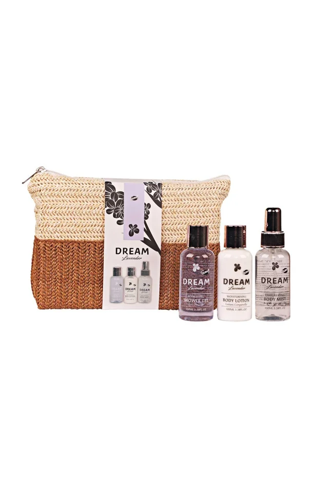 Trousse de bain – Dreams Euphoria – Karité, vanille & menthe – 3 produits