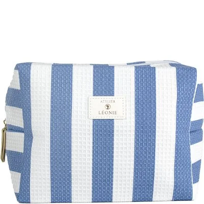 Trousse de toilette – Nid d’abeille rayé