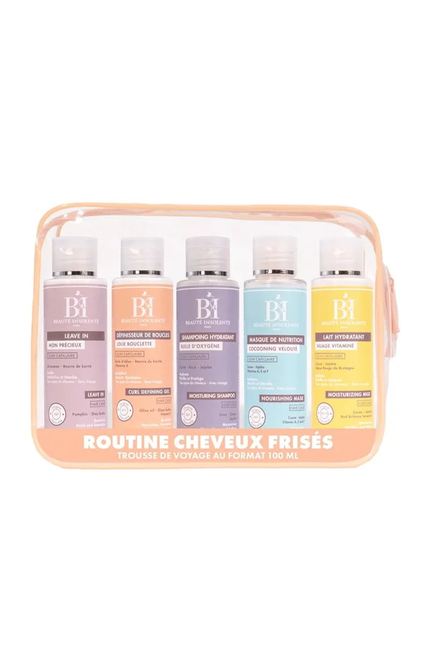 Trousse de voyage – Cheveux frisés – 5 x 100 ml