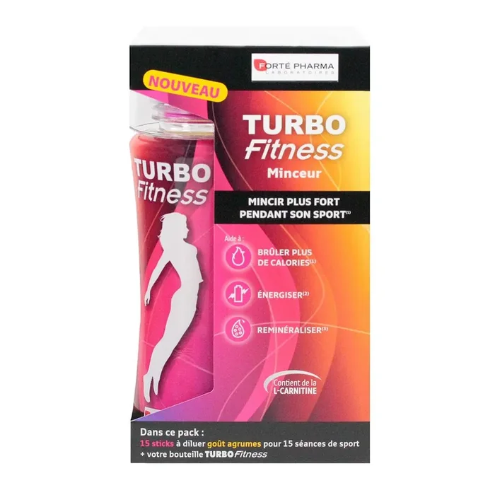 Turbo Fitness minceur 15 sticks recharge avec bouteille