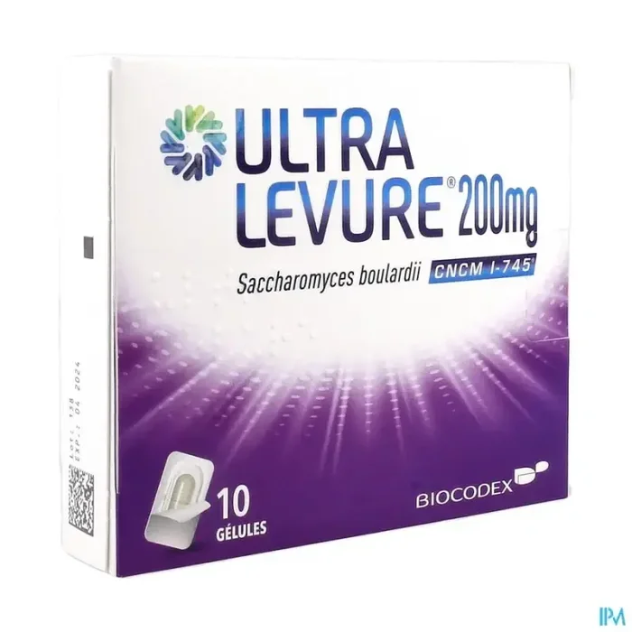 Ultra levure 200mg gelule plaquette 10