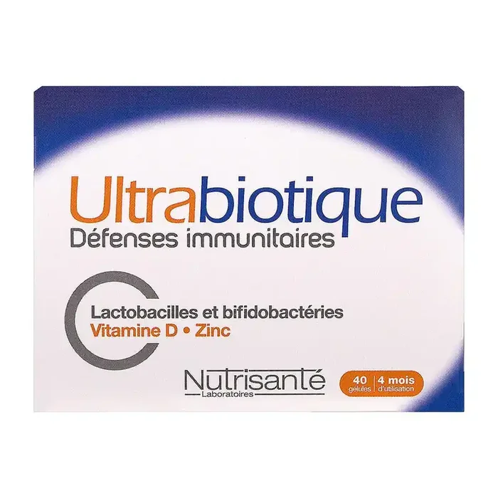 Ultrabiotique défenses immunitaires 40 gélules