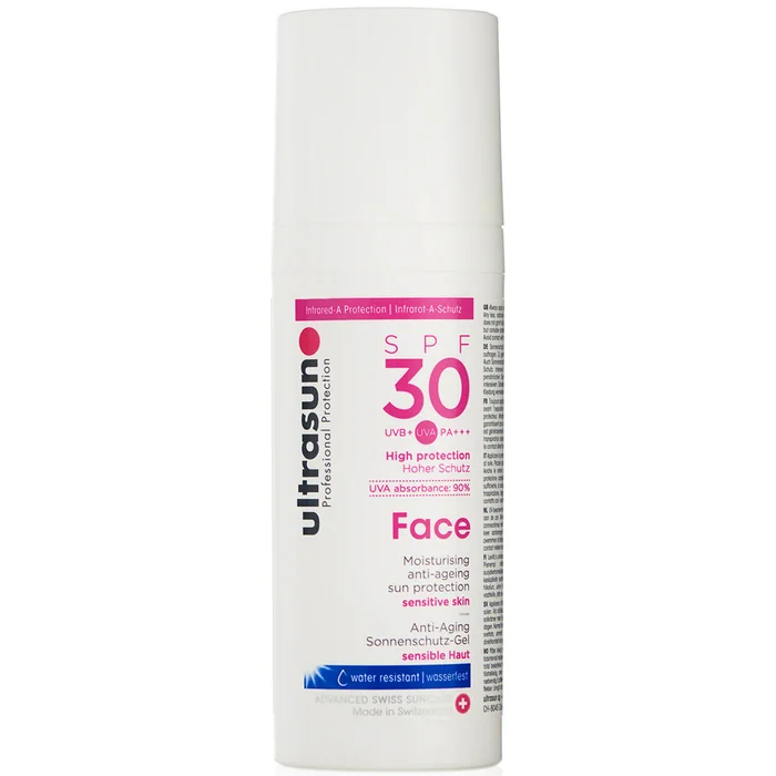 Ultrasun Gel Solaire Visage Anti-Âge SPF 30 50 ml