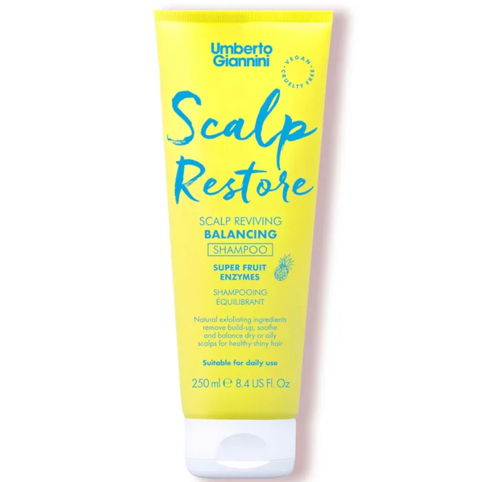 Umberto Giannini Scalp Restore Scalp Shampooing Anti-Pelliculaire Revitalisant pour le Cuir Chevelu 250 ml