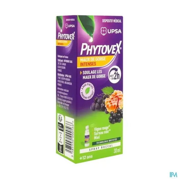 Upsa phytovex maux gorge intense spray 30ml