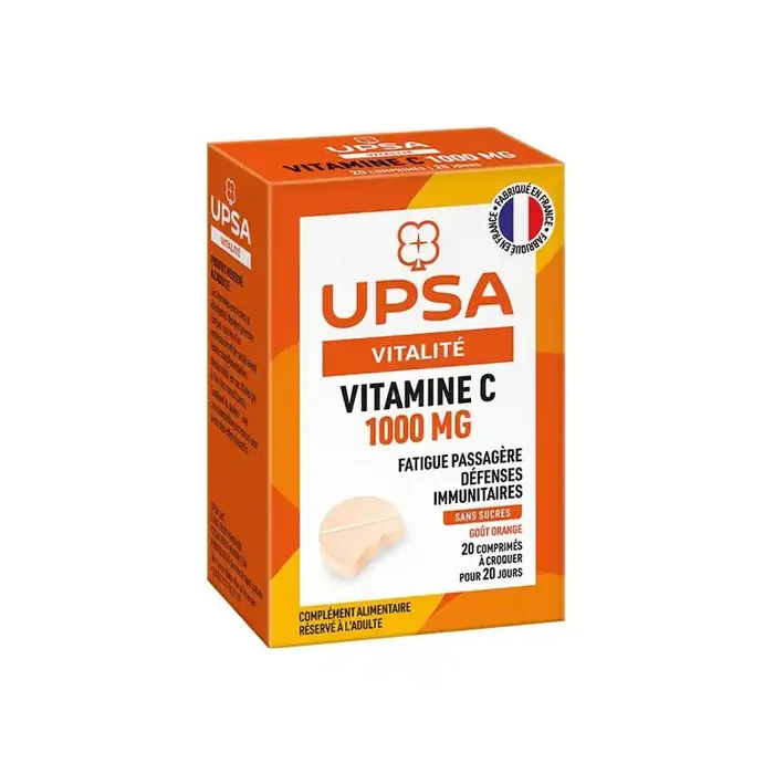 UPSA Vitalite Vitamine C 1000 mg 20 comprimes a croquer