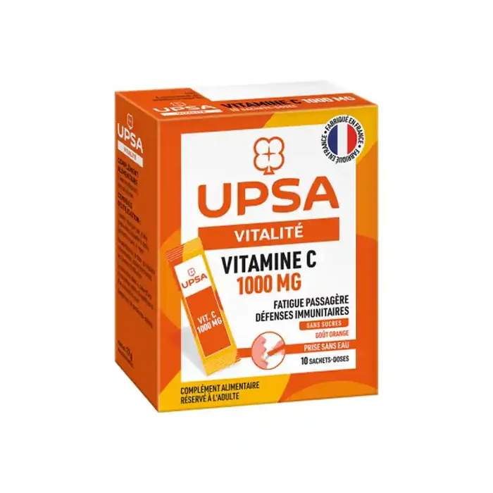UPSA Vitalite Vitamine C 1000mg orange 10 sachets-doses
