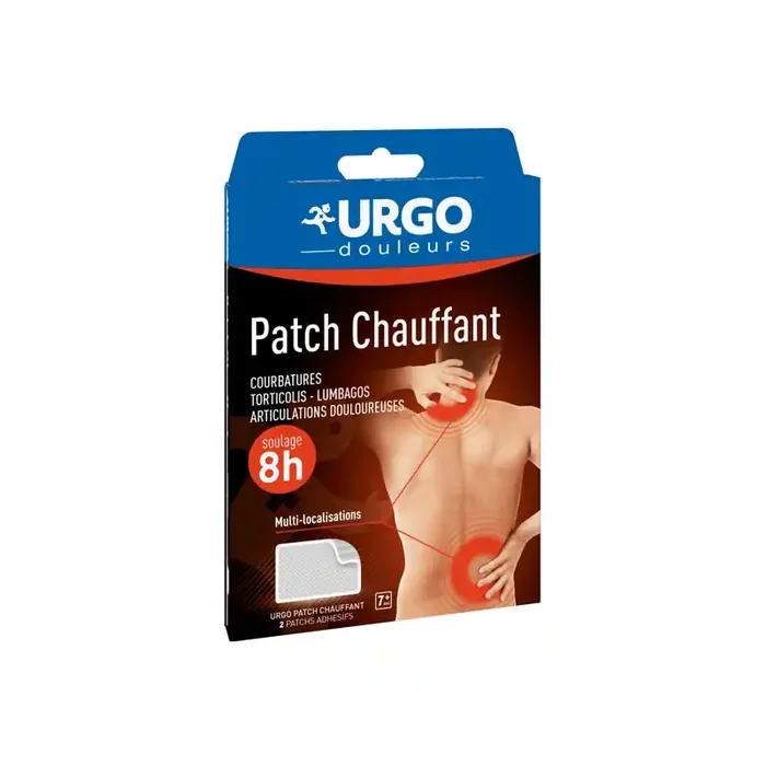 Urgo patch chauffant soulage 8h 2 patchs adhesifs