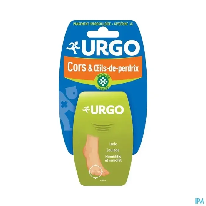 Urgo traitement cors et oeils de perdrix pansement hydrocolloide x5