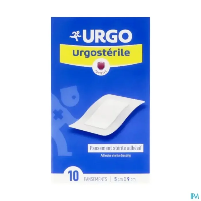 Urgosterile pansement adhesif sterile 5cm3 x 8cm 10