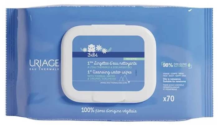 Uriage 1Ères Lingettes d‘Eau Nettoyante X70
