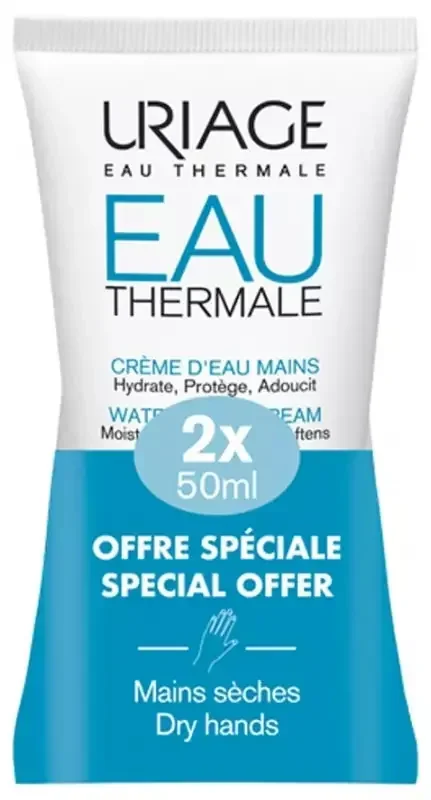 Uriage Crème d‘Eau Mains Lot de 2 x 50 ml