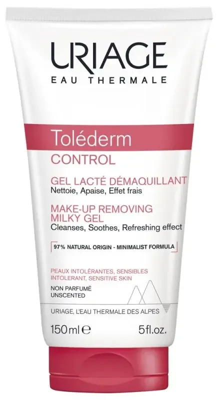 Uriage Toléderm Control Gel Lacté Démaquillant Peaux Sensibles 150 ml