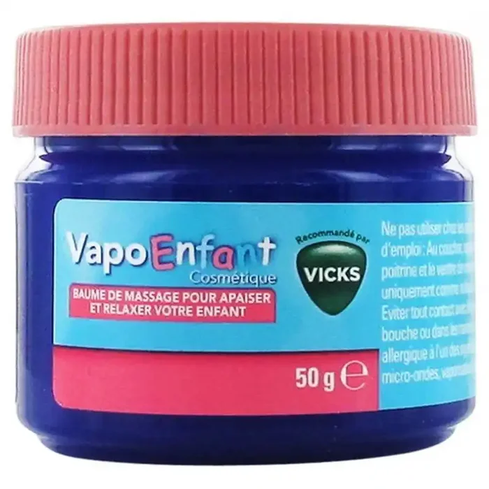 Vapo Enfant – Baume de massage pour apaiser et relaxer – 50g