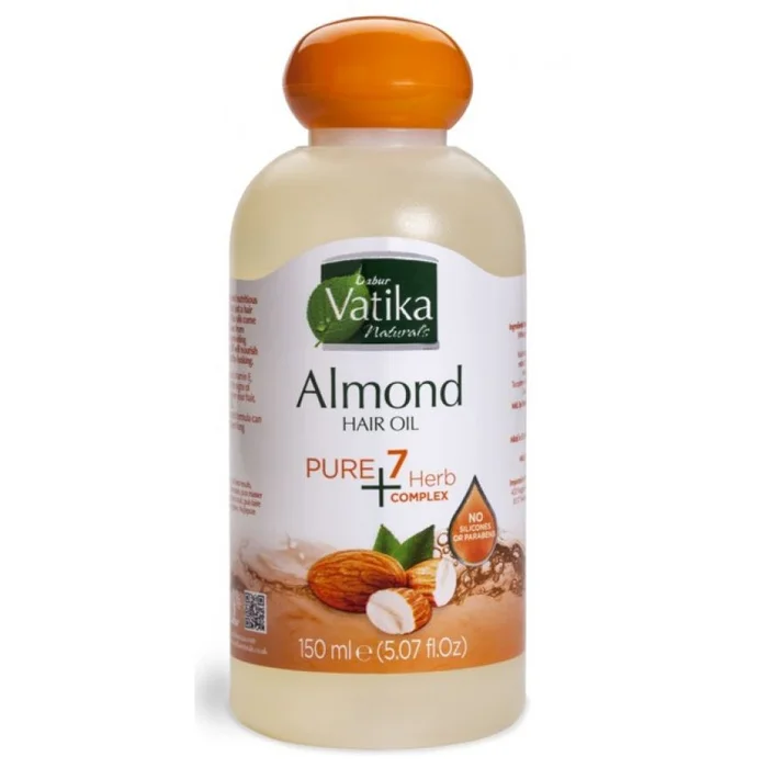 VATIKA NATURALS ≡ Huile Capillaire Aux Amandes (Complexe d’herbes Pure 7+)