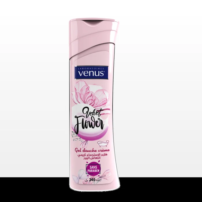 Vénus Velvet Flower – Gel douche crème – 240ml