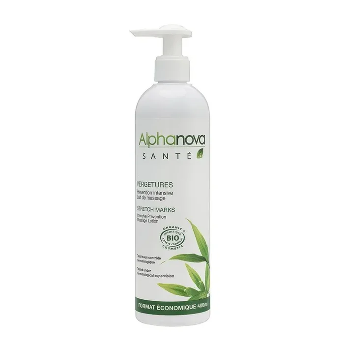 Vergetures Prevention Intensive Lait De Massage Bio 400 ml Alphanova
