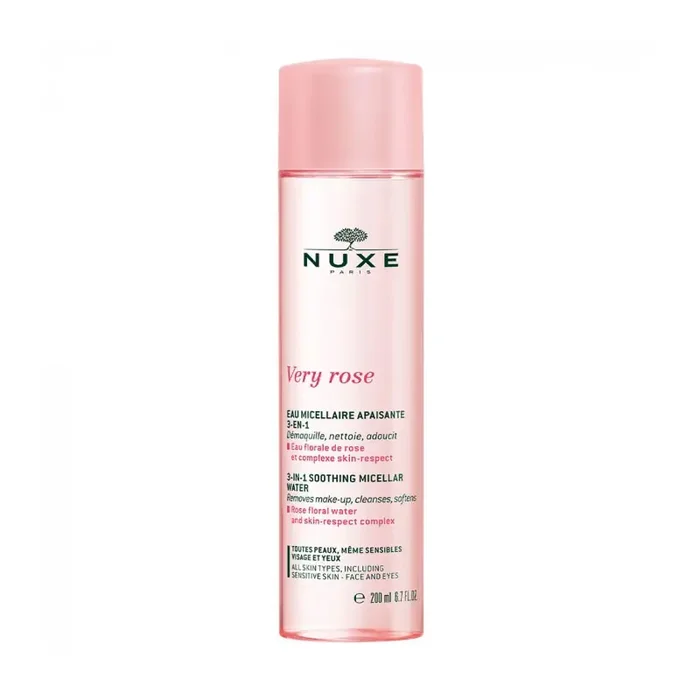 VERY ROSE EAU MICELLAIRE APAISANTE 3 EN 1 TOUTES PEAUX 200ML NUXE