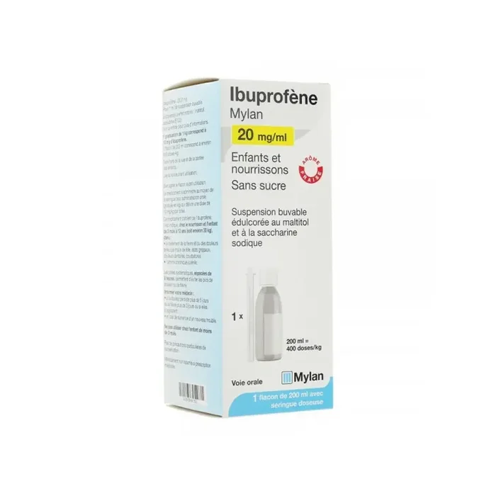 Viatris Ibuprofene 20mg/ml suspension buvable 200ml