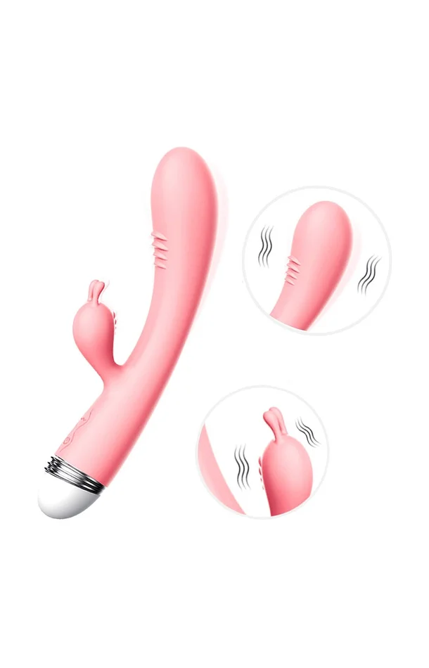 Vibromasseur rabbit waterproof – Rose – 10 modes