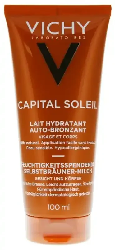 Vichy Capital Soleil Lait Autobronzant Visage Corps 100 ml