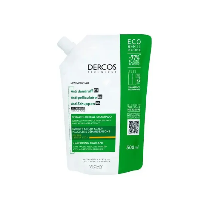 Vichy Dercos eco-recharge shampooing anti-pelliculaire DS 500ml