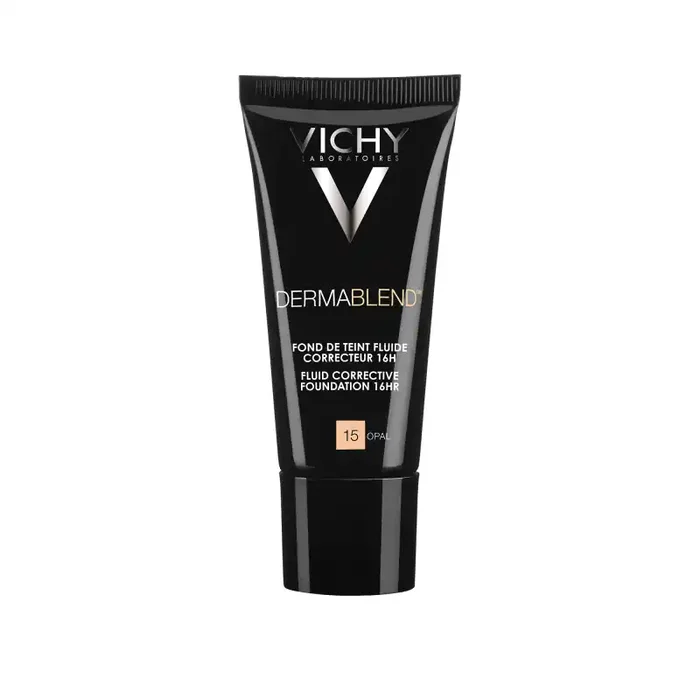 Vichy Dermablend Fond de teint fluide correcteur Tube 30ml – Teinte 15 OPAL