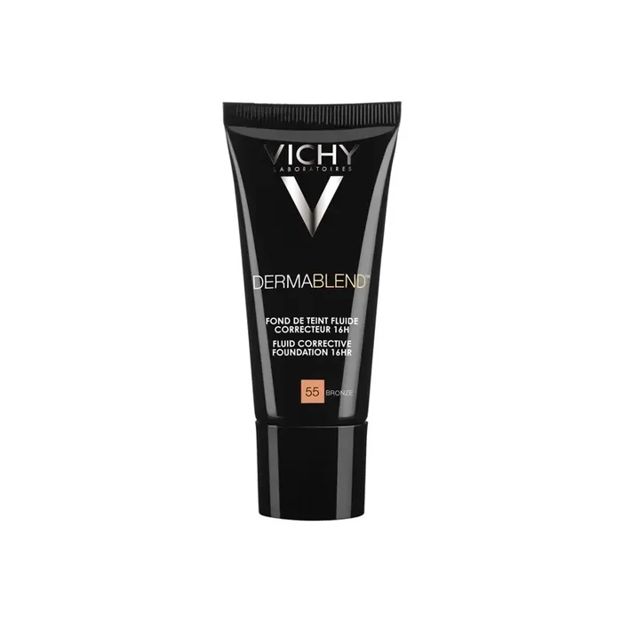 Vichy Dermablend Fond de teint fluide correcteur Tube 30ml – Teinte 55 BRONZE