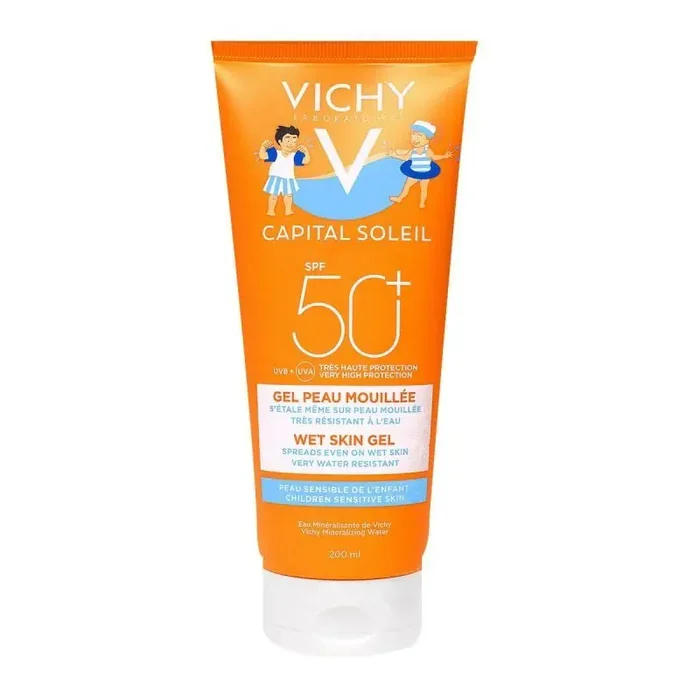 Vichy Gel Solaire spf50 Peau Mouillée Enfant 200 mL