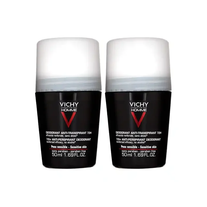 Vichy homme deodorant anti-transpirant 72H controle extreme 2x50ml