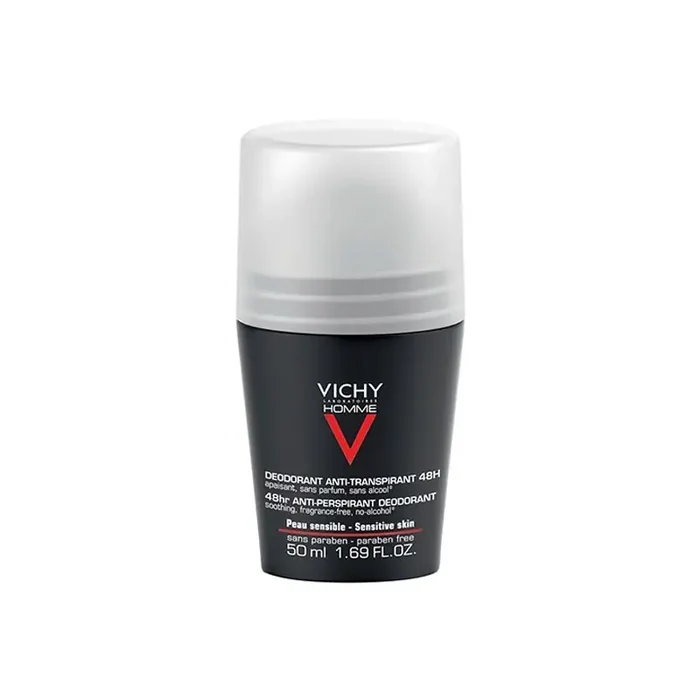 Vichy homme deodorant bille peaux sensibles 48H 50ml