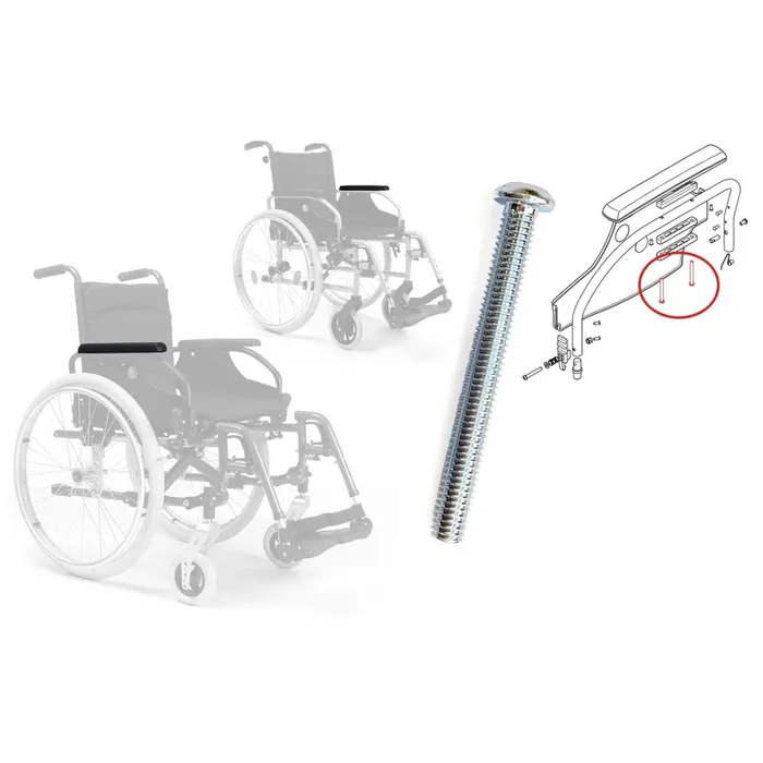 Vis Manchette Accoudoir Fauteuil Roulant D200 ou V300
