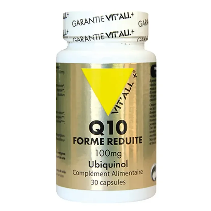 Vit‘all+ Q10 Forme Réduite Ubiquinol 100mg 30 capsules