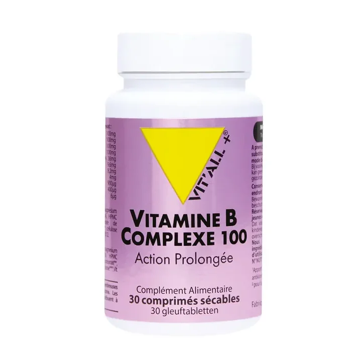 Vit‘All+ Vitamine B complexe 100 action prolongée 30 comprimés
