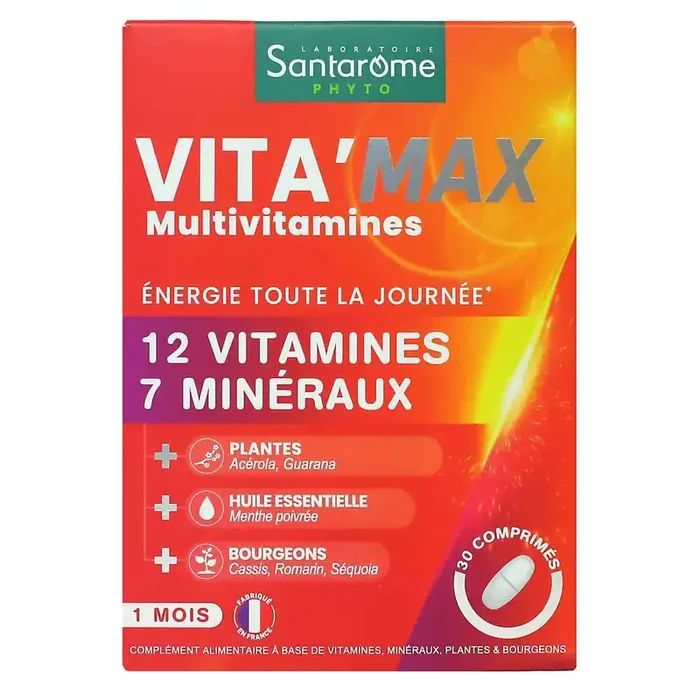Vita‘Max Multivitamines 30 comprimés