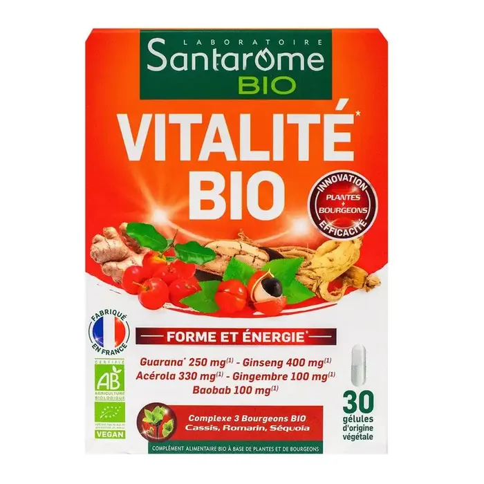 Vitalité bio forme & énergie 30 gélules
