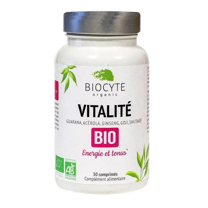 Vitalité énergie tonus bio 30 comprimés
