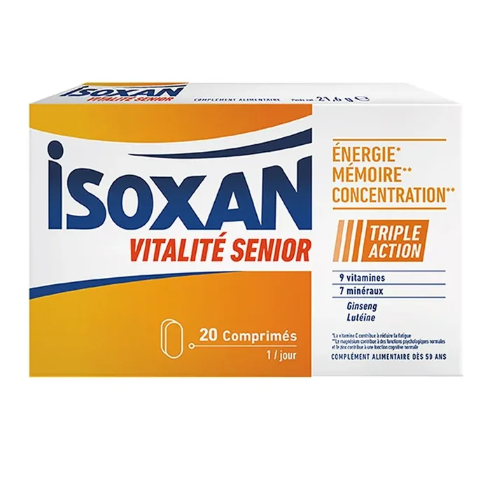 Vitalite Senior – Energie Mémoire Concentration – 20 comprimés