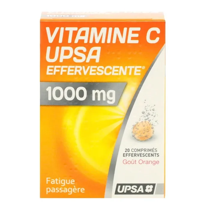 Vitamine C 1000mg – Fatigue passagère – 20 comprimés effervescents