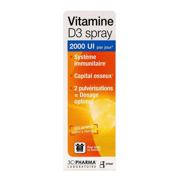 Vitamine D3 système immunitaire spray 20ml