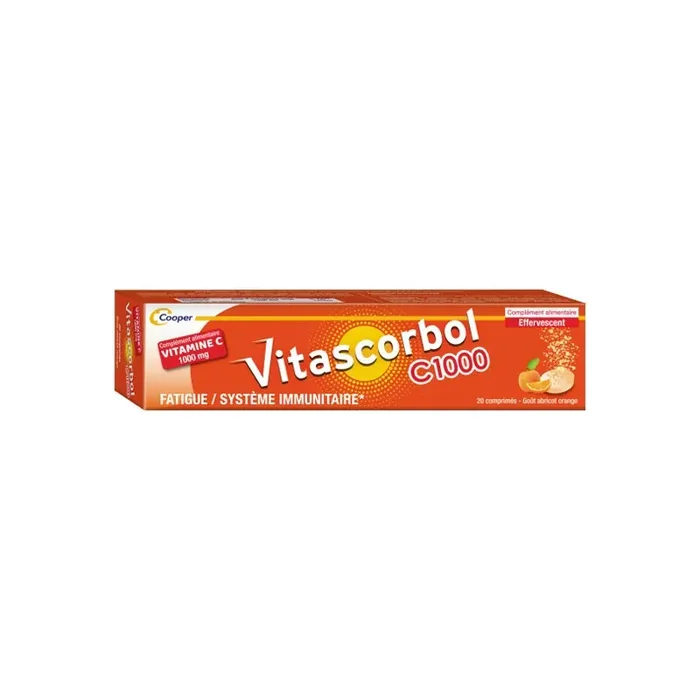 Vitascorbol vitamine C 1000mg 20 comprimes