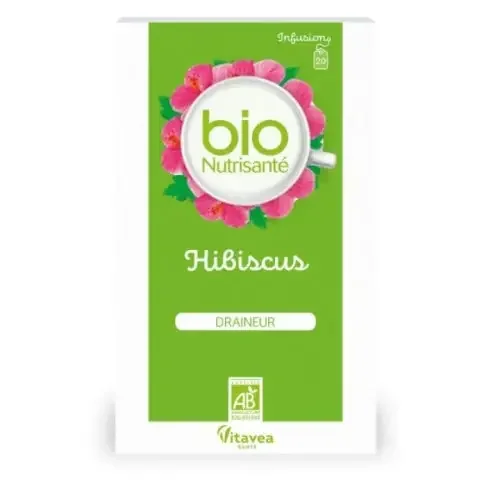 VITAVEA INFUSION Hibiscus Draineur – 20 Sachets