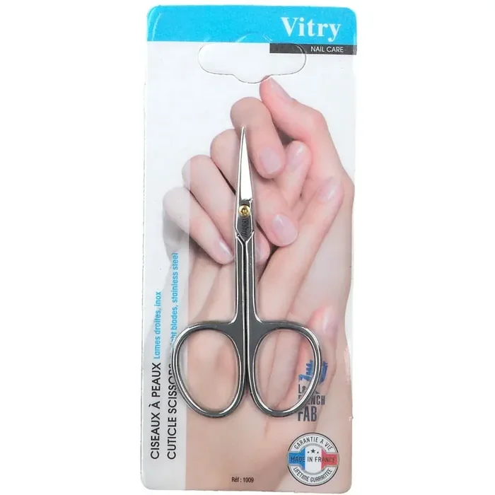 Vitry Ciseaux à peau extra-fins Lames droites Inox 1009