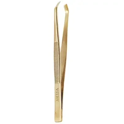 Vitry PINCE À EPILER MORS CRABE INOX DORE