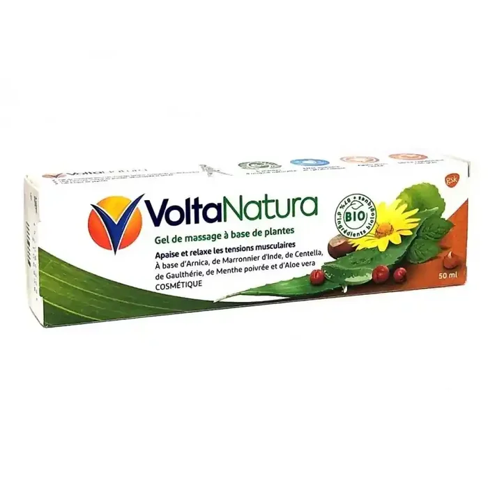 VoltaNatura gel de massage bio a base de plantes 50ml