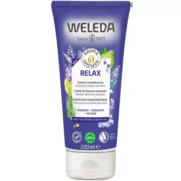 Weleda Aroma Shower Relax Crème de Douche Relaxante Bio 200 ml