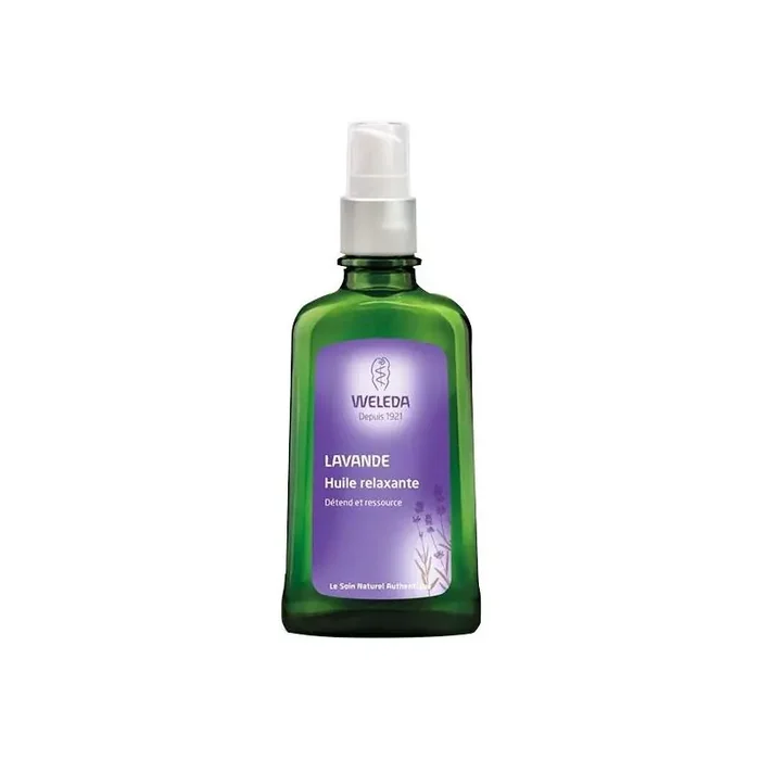 Weleda huile lavande flacon pompe 100ml