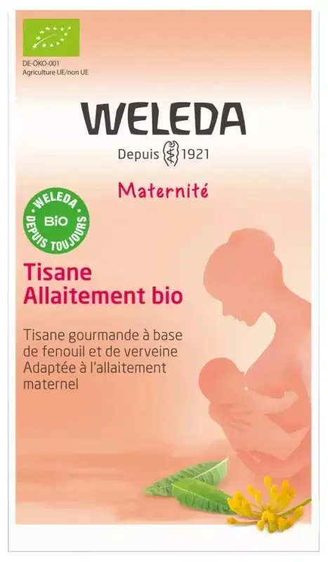 Weleda maternité Tisane Allaitement Verveine – 20 Sachets de 2 g