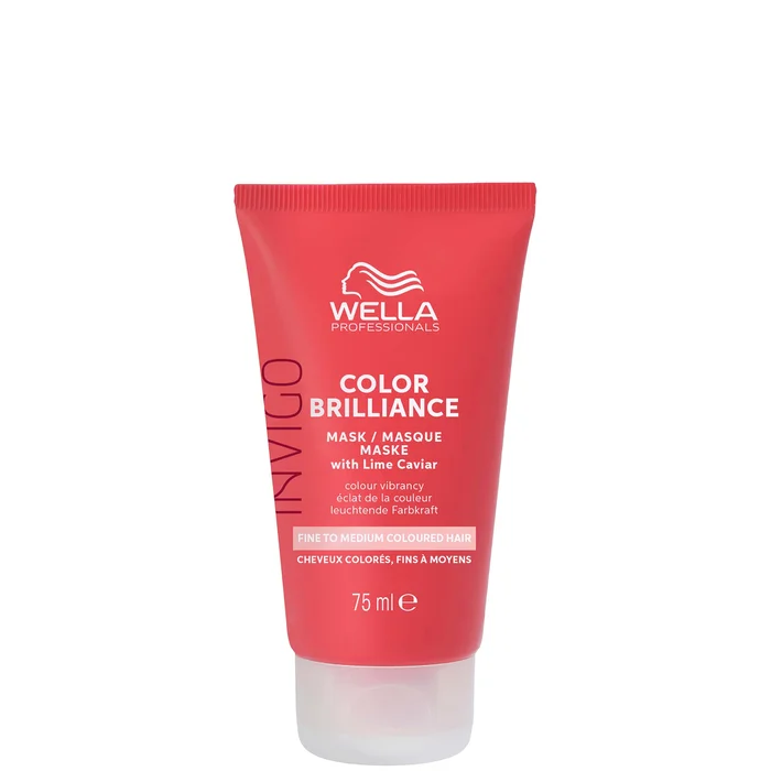 Wella Professionals Care Invigo Color Brilliance Masque Éclat de la Couleur pour Cheveux Fins/Moyens 75 ml